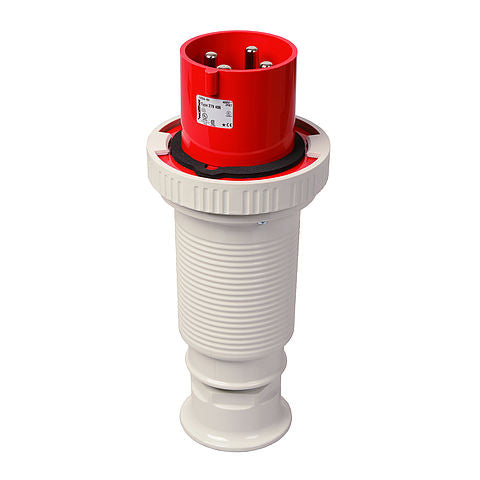 Walther-Werke CeeTyp IP67 Plug - 125 Amp, 4 Pole, 415VAC, Red