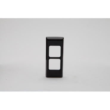 Pdl Plate architrave 2 gang Black