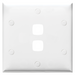 Legrand HPM Square plate 2 gang White