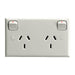 Legrand HPM Double outlet 10A horizontal