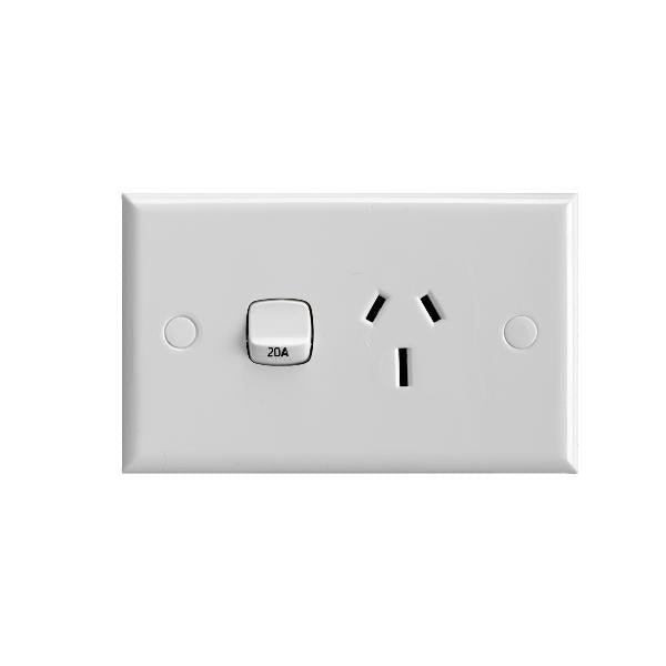 Legrand HPM Single outlet 20A horizontal
