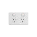 Clipsal SOCKET SWT TWIN 10A 250V C2025-WE
