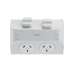 Legrand HPM AQUA LIFE DGPO 10A IP53 2 TERMINALS SURFACE MOUNT LIMESTN GY
