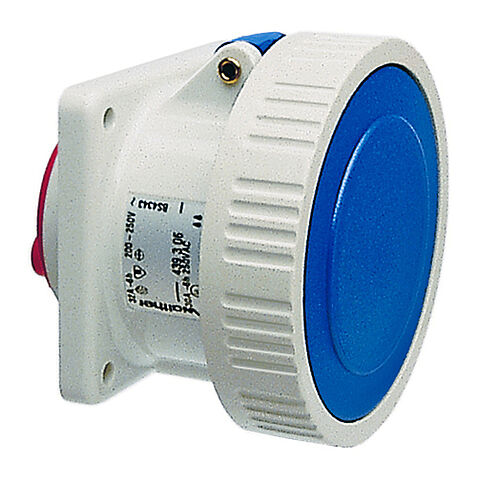 Walther-Werke CeeTyp IP67 Straight Panel Mounted Socket Outlet - 1