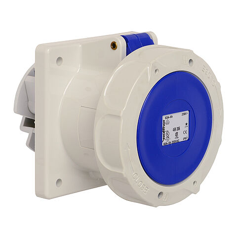 Walther-Werke CeeTyp IP67 Straight Panel Mounted Socket Outlet - 6