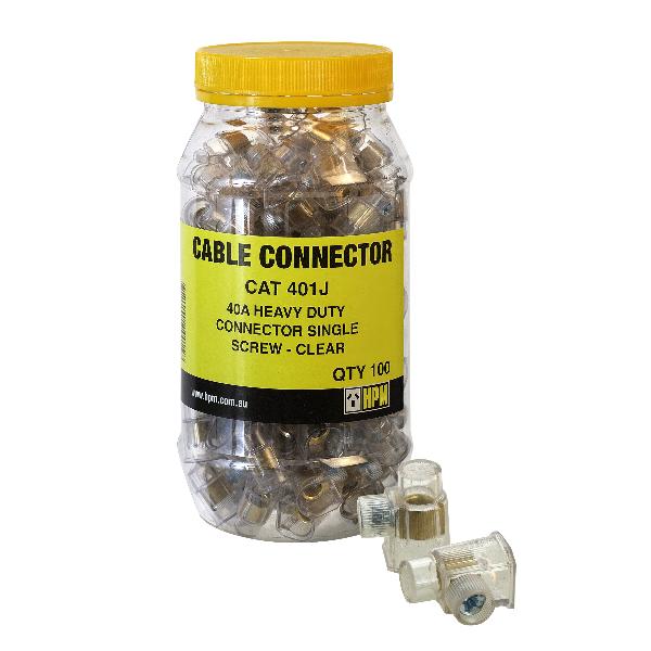 Legrand HPM 40A HEAVY DUTY SINGLE CABLE CONNECTORS JAR 100 UNITS