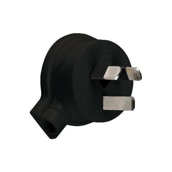 Legrand HPM Plug 10A 3 pin flat  45deg Bla