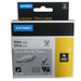 Dymo Rhino Heat Shrink Tube Black on White 6mm x 1.5m SD18051
