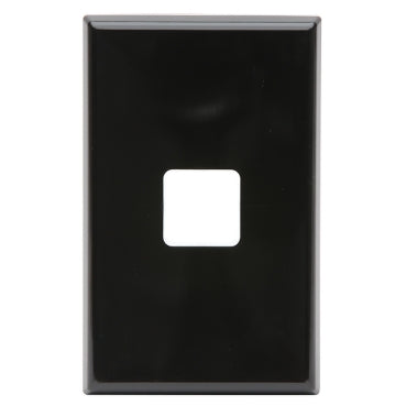 Pdl Plate std 1 gang Black