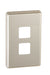 Pdl Cover plate double gang SS