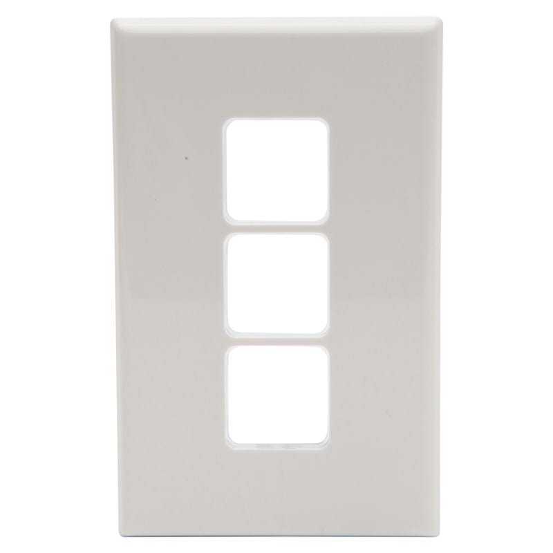Pdl Plate std 3 gang White PDL683VHWH — Scott Electrical
