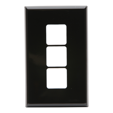 Pdl Plate std 3 gang Black