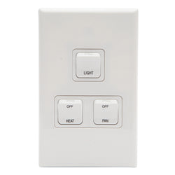 Pdl Triple gang 16A/20A V  DEDICATED WP SW WHITE