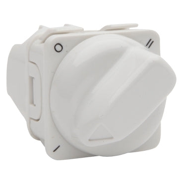 Pdl Switch rot 16A I-O-II White