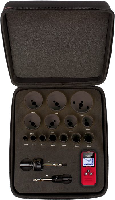 Starrett Multi Purpose CT Carbide Tipped Hole Saw Set with Stud Finder