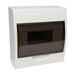 NHP MOD6 LOADCENTRE 8 WAY DIN SURFACE TRANSPARENT DOOR
