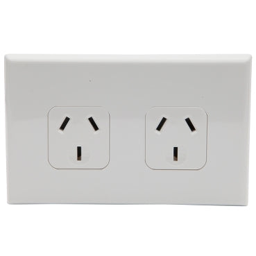 Pdl Double outlet 10A H un switch