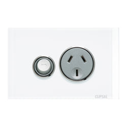 Saturn Socket switch single 10A 4015-PW