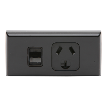 Pdl Single outlet arch 10A H Black