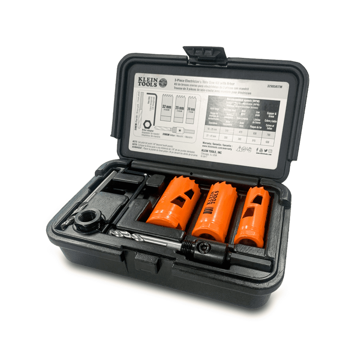 Klein Hole Saw Kit Electricians 3Pc