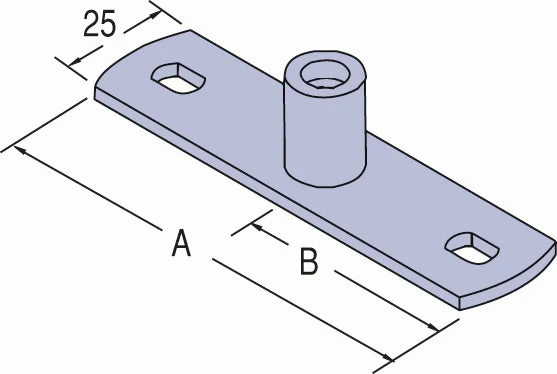 Unistrut 2094851 Base Plate EF1200-10 ZP