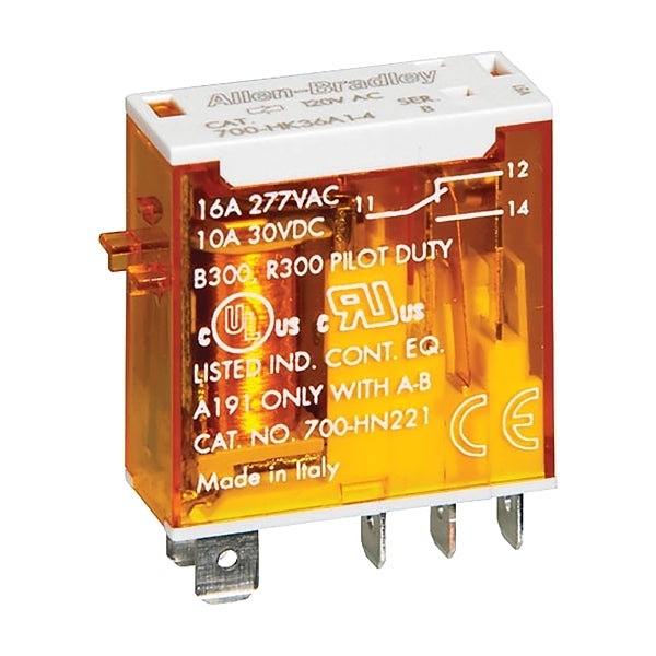 Allen Bradley Miniature Industrial Relay 16A 1C/O 24VDC Coil