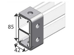 Unistrut 2086881 Tee 90 deg Flat 50mm Ali