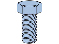 Unistrut 2076634 Bolt hex head 10x20mm galv