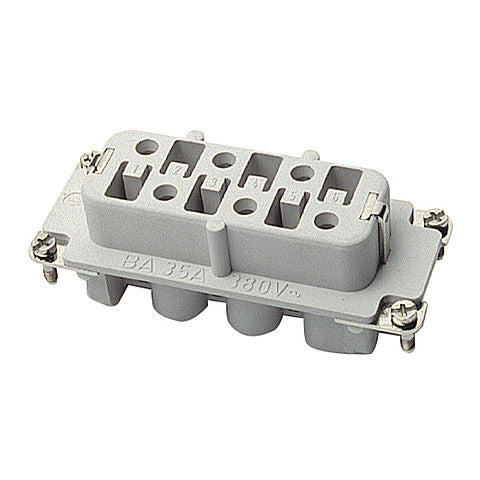 Walther-Werke Female Insert - 6 Pole - Screw Connection with Wire