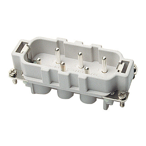 Walther-Werke Male Insert - 6 Pole - Screw Connection with Wire Gu