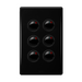 Legrand HPM ED 16A 6 GANG SWITCH BLACK