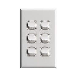 Legrand HPM Six gang 10A