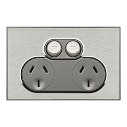 Saturn SOCKET SWT TWIN 10A250V SATURN 4025-HS