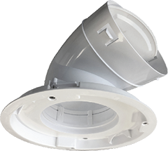 Manrose Designer Contour System 200 150mm Ceiling Plenum With Elbow Simx