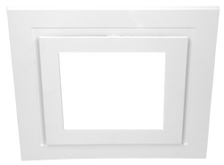 Manrose Designer Contour System 200 200mm Square Fascia & LED White Simx