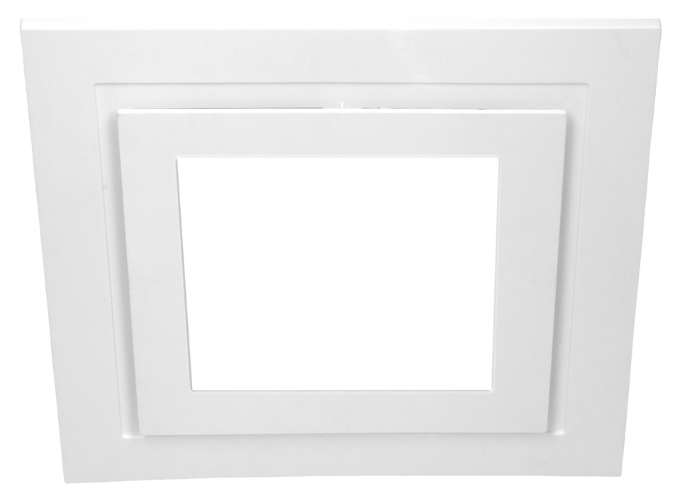 Manrose Designer Contour System 200 200mm Square Fascia & LED White Simx