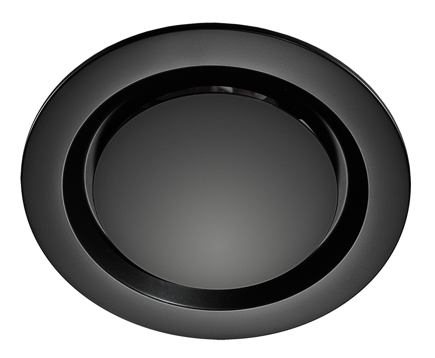 Manrose Designer Contour System 200 200mm Round Fascia Black Simx