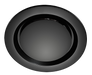 Manrose Designer Contour System 200 200mm Round Fascia Black Simx