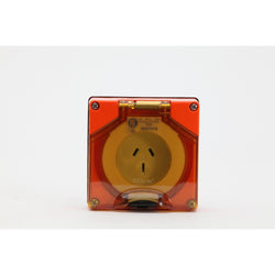 Pdl Socket outlet 3 pin 15A Orange