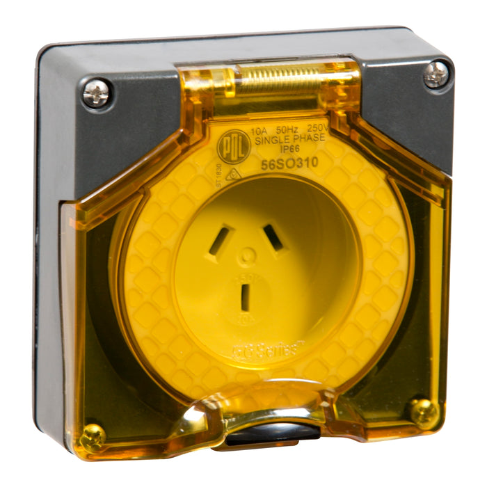 Pdl 56SO310 3pin 10A CHEMICAL GREY SOCKET (LE) PDL