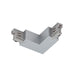 Halcyon TRACK 3 CIR L CONNECTOR EARTH OUTSIDE-SILVER