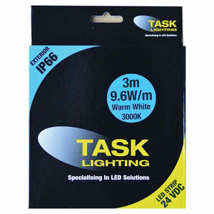 Task STRIP PAK 3M 9.6W/M 24VDC WARM WHIT IP66