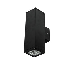 Halcyon EXT LED SQ.COL IP65 C/W DRI 2 X 18W 500mA CC WW-BL