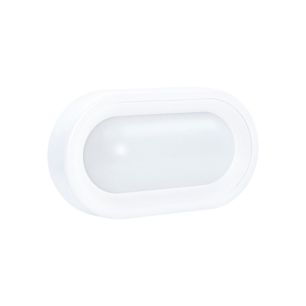 Halcyon LED EXT BULKHEAD 8.5W Pri:240V WW-WHITE — Scott Electrical