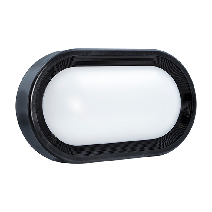 Halcyon LED EXT BULKHEAD 18W Pri:240V WW-BLACK W/ BLACK