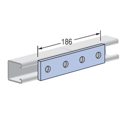Unistrut 2092176 Flat Washter Plaste 4 Hole HDG