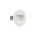 Halcyon EXT LED RECESS STAIR TREAD RND IP67 3W DC 24V CV-wh