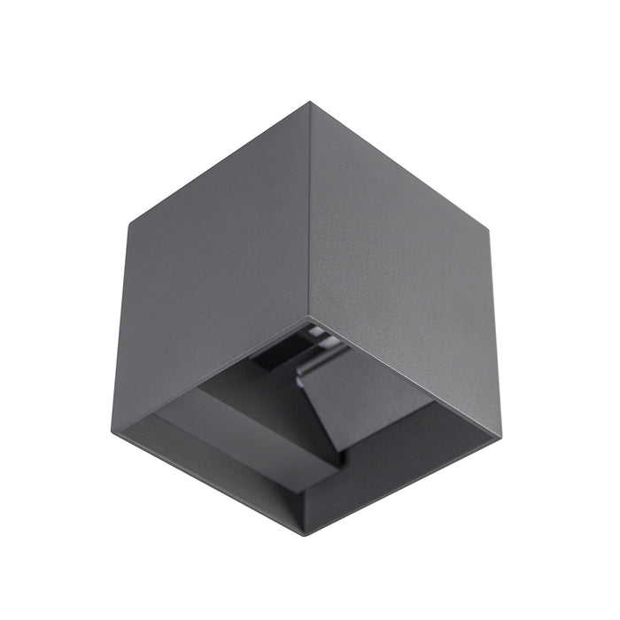 Halcyon EXT/INT LED CUBE ADJ BEAM DIM DRI 2X9W Pri:240v WW-GREY