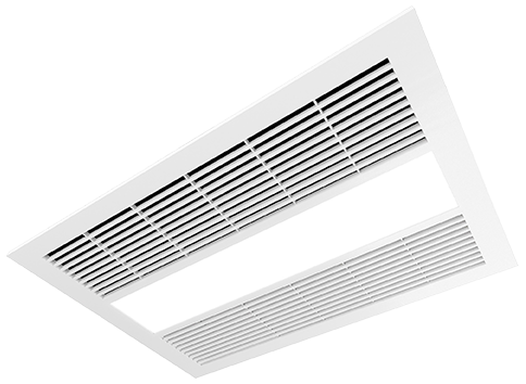 Manrose MANROSE MILAN HEAT FAN LIGHT WHITE Simx