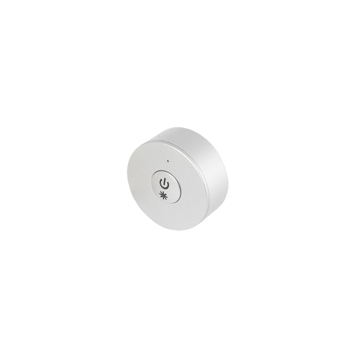 Halcyon RF DIMMER WIRELESS MINI BUTTON ROUND - SILVER